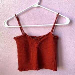 Heart & Hips Dark Orange Crop Top